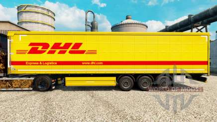 Skin DHL for trailers for Euro Truck Simulator 2