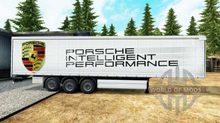 Skin Porsche for trailers for Euro Truck Simulator 2