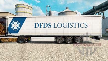 DFDS Logistics skin for trailers for Euro Truck Simulator 2