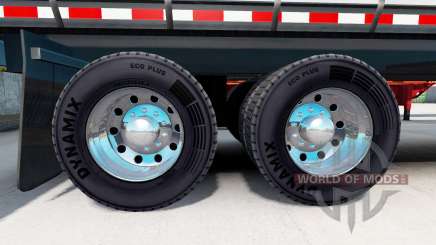 Chrome plated wheel rims of semi-trailers for American Truck Simulator