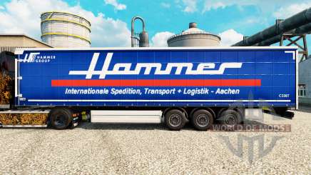 Skin Hammer Group on semi for Euro Truck Simulator 2