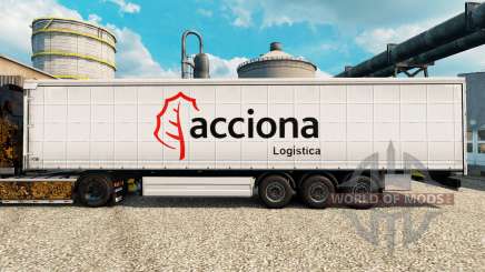 Skin Acciona for trailers for Euro Truck Simulator 2