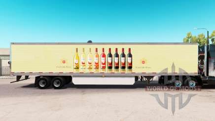 Skin E & J Gallo Winery in the extended trailer for American Truck Simulator