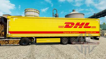 Skin DHL for trailers for Euro Truck Simulator 2