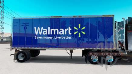Skin Walmart on small trailer for American Truck Simulator