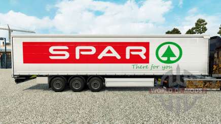 Skin Spar on a curtain semi-trailer for Euro Truck Simulator 2