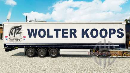 Wolter Koops skin for curtain semi-trailer for Euro Truck Simulator 2