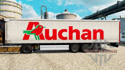 Auchan skin for trailers for Euro Truck Simulator 2