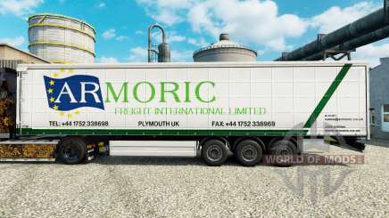 Skin Armoric Freight International on the trailer for Euro Truck Simulator 2