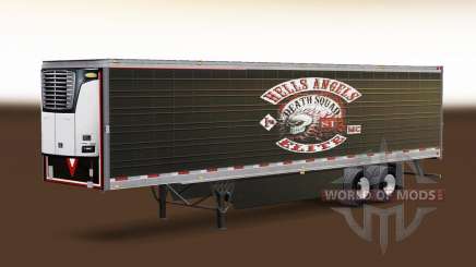 Skin Hells Angels on refrigerated semi-trailer for American Truck Simulator