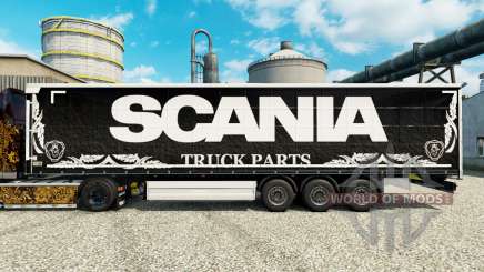 Skin Scania Truck Parts dark to semi for Euro Truck Simulator 2