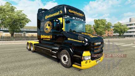 Skin Continental for truck Scania T for Euro Truck Simulator 2