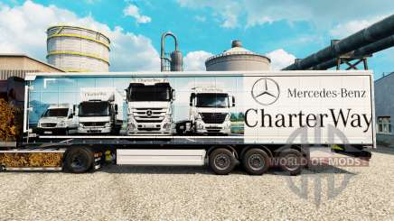 Skin Mercedes-Benz Charter Way on the trailers for Euro Truck Simulator 2