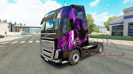 Purple Tiger skin for Volvo truck for Euro Truck Simulator 2