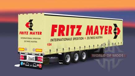 Curtain semi-trailer Schmitz Fritz Mayer for Euro Truck Simulator 2