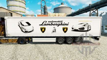 Skin Lamborghini semi-trailers for Euro Truck Simulator 2