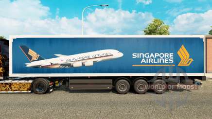 Singapore Airlines skin for trailers for Euro Truck Simulator 2
