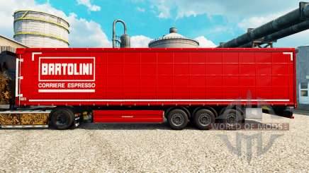 Skin Bartolini on semi for Euro Truck Simulator 2