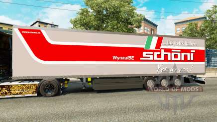 The semitrailer-the refrigerator Schoni Logistics for Euro Truck Simulator 2