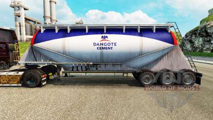 Skin Dangote Cement cement semi-trailer for Euro Truck Simulator 2