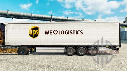 Skin UPS Logistics for trailers for Euro Truck Simulator 2