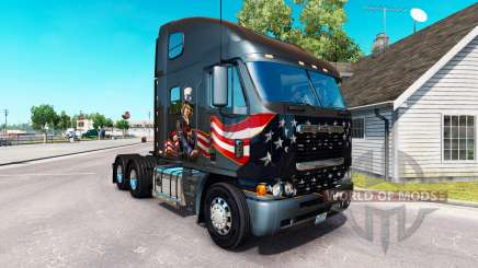 Skin Uncle Sam on the truck Freightliner Argosy for American Truck Simulator