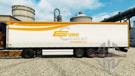 Skin Eurocement group on semi for Euro Truck Simulator 2