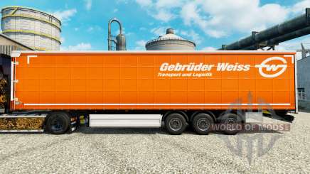 Skin Gebruder Weiss on semi for Euro Truck Simulator 2