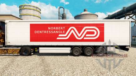 Norbert Dentressangle skin for trailers for Euro Truck Simulator 2