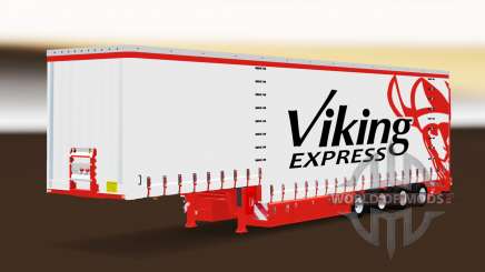 Curtain semitrailer Krone Viking Express for Euro Truck Simulator 2