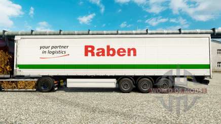 Raben skin for trailers for Euro Truck Simulator 2