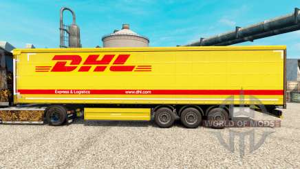 DHL v3 skin for trailers for Euro Truck Simulator 2