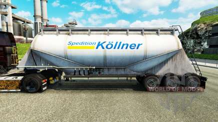 Skin Spedition Kollner cement semi-trailer for Euro Truck Simulator 2
