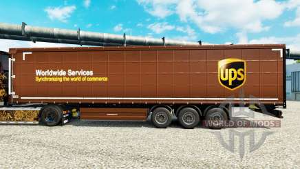 Skin United Parcel Service Inc. on semi for Euro Truck Simulator 2