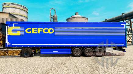 Gefco skin for trailers for Euro Truck Simulator 2