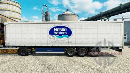 Nestle Waters skin for trailers for Euro Truck Simulator 2