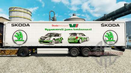 Škoda skin for trailers for Euro Truck Simulator 2