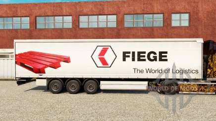 Skin Fiege on a curtain semi-trailer for Euro Truck Simulator 2
