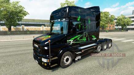 Skin Monster Energy v2 for truck Scania T for Euro Truck Simulator 2