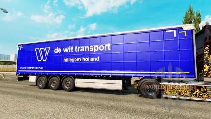 Skin De Wit Transport on semi-trailers for Euro Truck Simulator 2