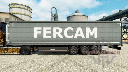 Fercam skin for trailers for Euro Truck Simulator 2