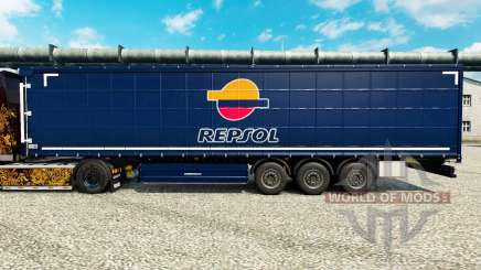 Repsol v2 skin for trailers for Euro Truck Simulator 2