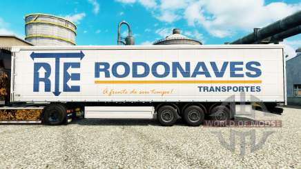 The RTE Rodonaves Transportes skin for trailers for Euro Truck Simulator 2