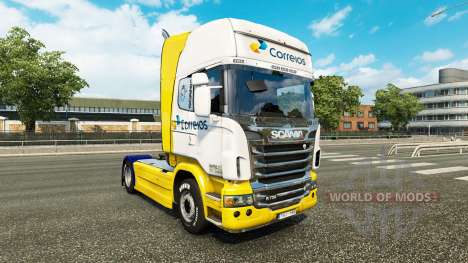 Correios skin for Scania truck for Euro Truck Simulator 2