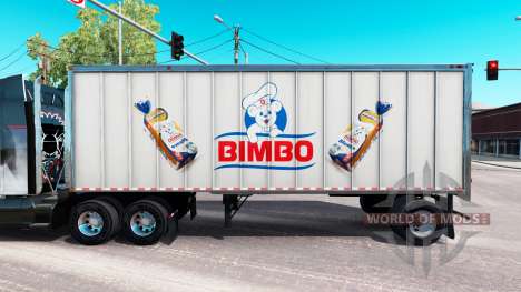 Skin Bimbo on the all-metal trailer for American Truck Simulator