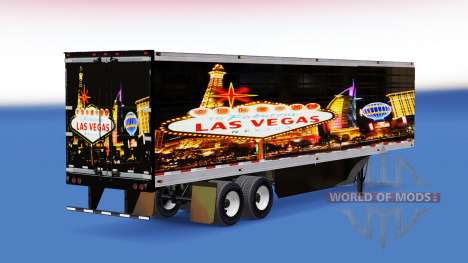 Skin Las Vegas for reefer semi-trailer for American Truck Simulator