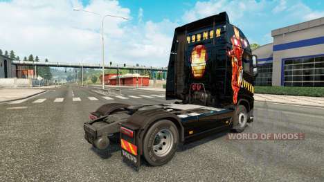 Iron Man skin for Volvo truck for Euro Truck Simulator 2