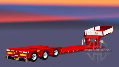 Three-axle low-bed trawl Doll Vario v2.0 for Euro Truck Simulator 2