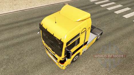 The skin of the Caterpillar tractor MAN for Euro Truck Simulator 2