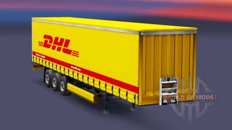 Skin DHL Express & Logistics on the trailer for Euro Truck Simulator 2